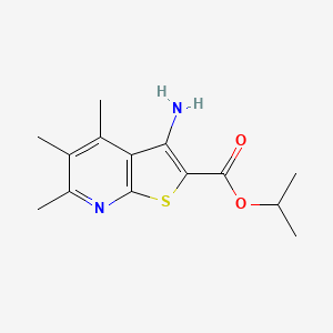 isopropyl 3-amino-4,5,6-trimethylthieno[2,3-b]pyridine-2-carboxylate