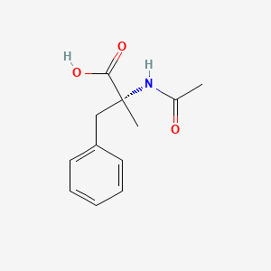 molecular formula C12H15NO3 B577017 D-Phenylalanine, N-acetyl-alpha-methyl- CAS No. 14603-96-4