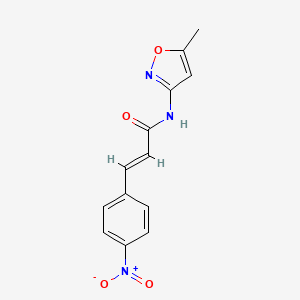 N-(5-methyl-3-isoxazolyl)-3-(4-nitrophenyl)acrylamide