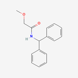 molecular formula C16H17NO2 B5770186 N-(diphenylmethyl)-2-methoxyacetamide 