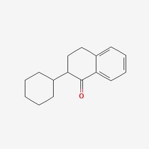 molecular formula C16H20O B577019 2-cyclohexyl-3,4-dihydronaphthalen-1(2H)-one CAS No. 14087-90-2