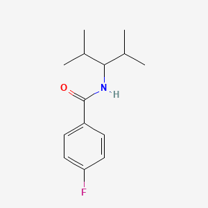 4-fluoro-N-(1-isopropyl-2-methylpropyl)benzamide