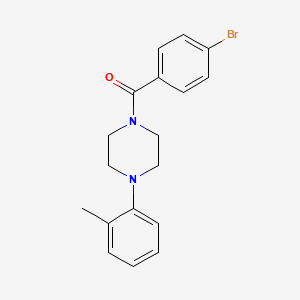 1-(4-bromobenzoyl)-4-(2-methylphenyl)piperazine