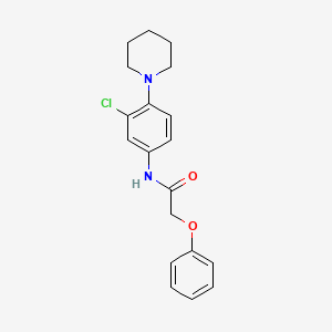 N-[3-chloro-4-(1-piperidinyl)phenyl]-2-phenoxyacetamide