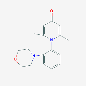 molecular formula C17H20N2O2 B5770216 2,6-dimethyl-1-[2-(4-morpholinyl)phenyl]-4(1H)-pyridinone 