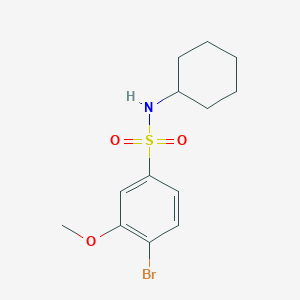 4-bromo-N-cyclohexyl-3-methoxybenzenesulfonamide