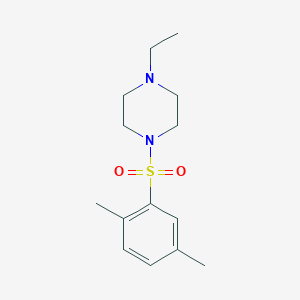 molecular formula C14H22N2O2S B5770241 1-[(2,5-dimethylphenyl)sulfonyl]-4-ethylpiperazine 