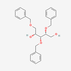 molecular formula C26H30O5 B577026 2-O,3-O,5-O-Tribenzyl-D-arabinitol CAS No. 14233-53-5