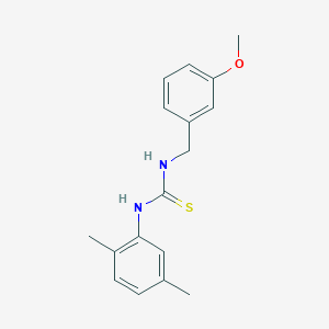molecular formula C17H20N2OS B5770269 N-(2,5-dimethylphenyl)-N'-(3-methoxybenzyl)thiourea 
