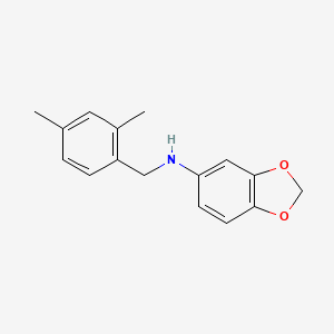 molecular formula C16H17NO2 B5770307 1,3-benzodioxol-5-yl(2,4-dimethylbenzyl)amine 