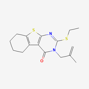 molecular formula C16H20N2OS2 B5770323 2-(ethylthio)-3-(2-methyl-2-propen-1-yl)-5,6,7,8-tetrahydro[1]benzothieno[2,3-d]pyrimidin-4(3H)-one 