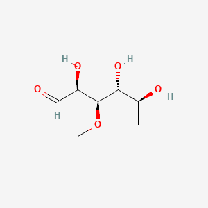 molecular formula C7H14O5 B577038 6-Deoxy-3-O-methyl-L-galactose CAS No. 14064-39-2