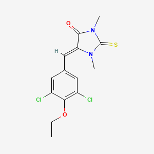 molecular formula C14H14Cl2N2O2S B5770390 5-(3,5-dichloro-4-ethoxybenzylidene)-1,3-dimethyl-2-thioxo-4-imidazolidinone 