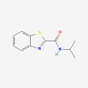 molecular formula C11H12N2OS B5770392 N-isopropyl-1,3-benzothiazole-2-carboxamide 