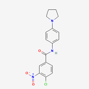 4-chloro-3-nitro-N-[4-(1-pyrrolidinyl)phenyl]benzamide