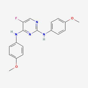 5-fluoro-N,N'-bis(4-methoxyphenyl)-2,4-pyrimidinediamine