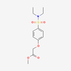 molecular formula C13H19NO5S B5770459 methyl {4-[(diethylamino)sulfonyl]phenoxy}acetate CAS No. 114617-87-7