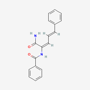 N-[1-(aminocarbonyl)-4-phenyl-1,3-butadien-1-yl]benzamide