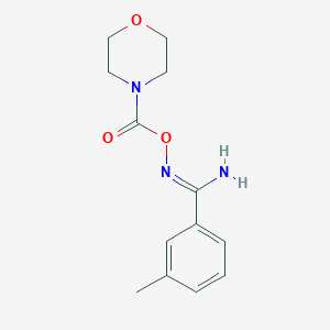 molecular formula C13H17N3O3 B5770478 3-methyl-N'-[(4-morpholinylcarbonyl)oxy]benzenecarboximidamide 