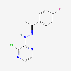 1-(4-fluorophenyl)ethanone (3-chloro-2-pyrazinyl)hydrazone