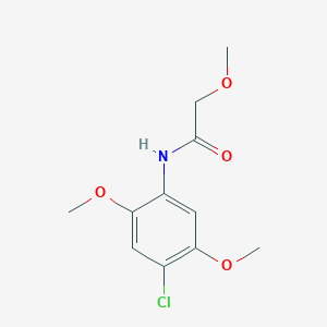molecular formula C11H14ClNO4 B5770516 N-(4-chloro-2,5-dimethoxyphenyl)-2-methoxyacetamide 
