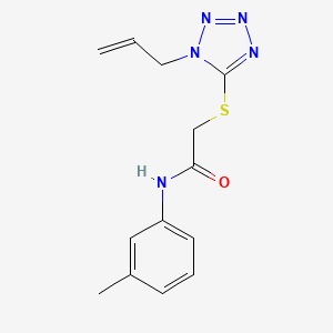 molecular formula C13H15N5OS B5770529 2-[(1-allyl-1H-tetrazol-5-yl)thio]-N-(3-methylphenyl)acetamide 