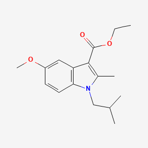 molecular formula C17H23NO3 B5770537 ethyl 1-isobutyl-5-methoxy-2-methyl-1H-indole-3-carboxylate 