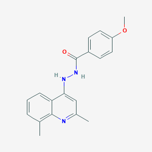 N'-(2,8-dimethyl-4-quinolinyl)-4-methoxybenzohydrazide