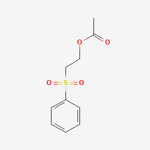 molecular formula C10H12O4S B577056 2-(Benzenesulfonyl)ethyl acetate CAS No. 10258-72-7