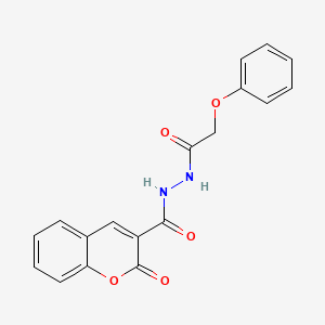 2-oxo-N'-(phenoxyacetyl)-2H-chromene-3-carbohydrazide
