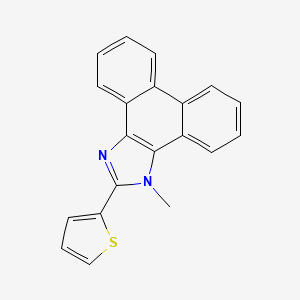 molecular formula C20H14N2S B5770597 1-methyl-2-(2-thienyl)-1H-phenanthro[9,10-d]imidazole 