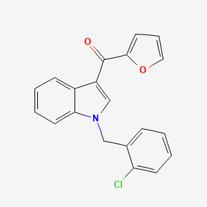 molecular formula C20H14ClNO2 B5770599 [1-(2-chlorobenzyl)-1H-indol-3-yl](2-furyl)methanone 