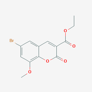 molecular formula C13H11BrO5 B5770604 ethyl 6-bromo-8-methoxy-2-oxo-2H-chromene-3-carboxylate 