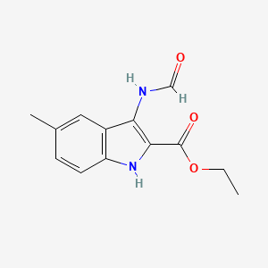 ethyl 3-(formylamino)-5-methyl-1H-indole-2-carboxylate