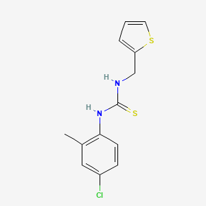 molecular formula C13H13ClN2S2 B5770642 N-(4-chloro-2-methylphenyl)-N'-(2-thienylmethyl)thiourea 