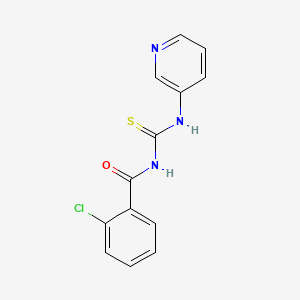 molecular formula C13H10ClN3OS B5770671 2-chloro-N-[(3-pyridinylamino)carbonothioyl]benzamide 