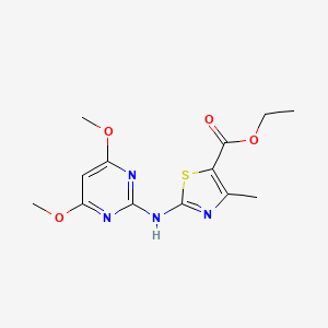 molecular formula C13H16N4O4S B5770676 ethyl 2-[(4,6-dimethoxy-2-pyrimidinyl)amino]-4-methyl-1,3-thiazole-5-carboxylate 