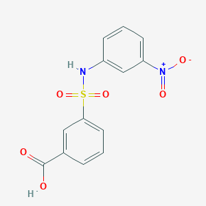 3-{[(3-nitrophenyl)amino]sulfonyl}benzoic acid