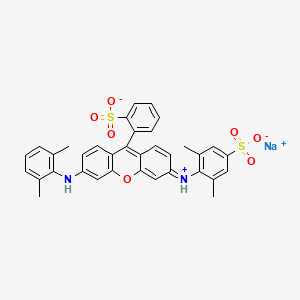 molecular formula C35H29N2NaO7S2 B577069 酸性红 289 CAS No. 12220-28-9