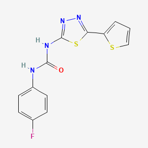 N-(4-fluorophenyl)-N'-[5-(2-thienyl)-1,3,4-thiadiazol-2-yl]urea