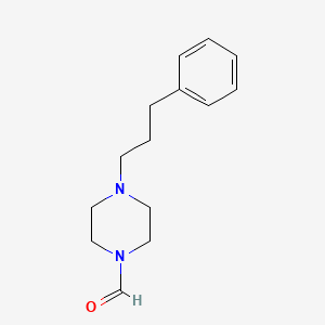 4-(3-phenylpropyl)piperazine-1-carbaldehyde