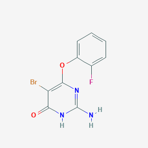 2-amino-5-bromo-6-(2-fluorophenoxy)-4(3H)-pyrimidinone