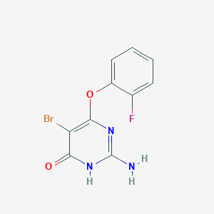 molecular formula C10H7BrFN3O2 B5770732 2-amino-5-bromo-6-(2-fluorophenoxy)-4(3H)-pyrimidinone 