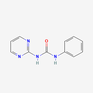 molecular formula C11H10N4O B5770733 N-phenyl-N'-2-pyrimidinylurea CAS No. 5244-43-9
