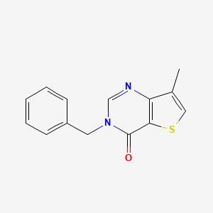 molecular formula C14H12N2OS B5770735 3-benzyl-7-methylthieno[3,2-d]pyrimidin-4(3H)-one 