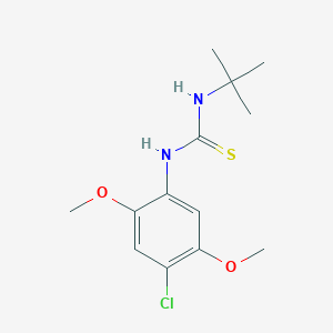 1-Tert-butyl-3-(4-chloro-2,5-dimethoxyphenyl)thiourea