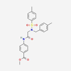 methyl 4-({N-(4-methylbenzyl)-N-[(4-methylphenyl)sulfonyl]glycyl}amino)benzoate