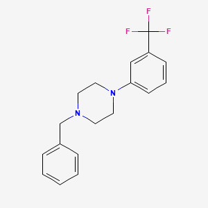 molecular formula C18H19F3N2 B5770817 1-benzyl-4-[3-(trifluoromethyl)phenyl]piperazine CAS No. 36824-73-4