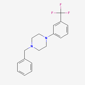 molecular formula C18H19F3N2 B5770817 1-苄基-4-[3-(三氟甲基)苯基]哌嗪 CAS No. 36824-73-4