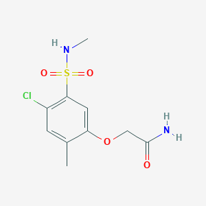 2-{4-chloro-2-methyl-5-[(methylamino)sulfonyl]phenoxy}acetamide
